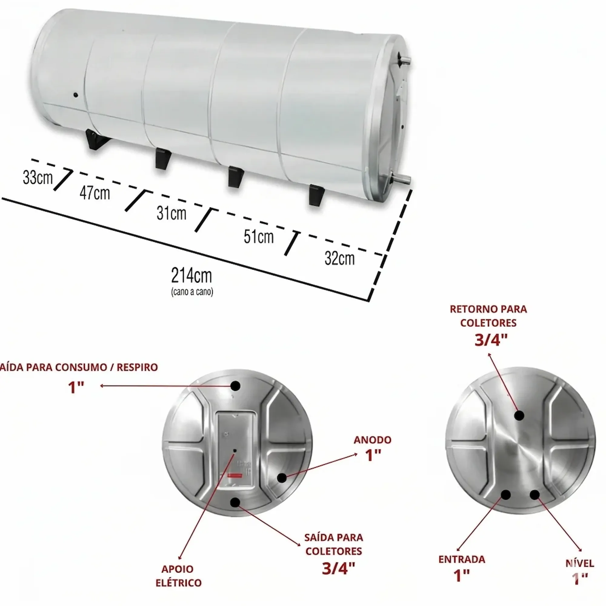 Boiler 800L De Nível Inox 316 para Água Salobra e Poço D81 - Imagem 6