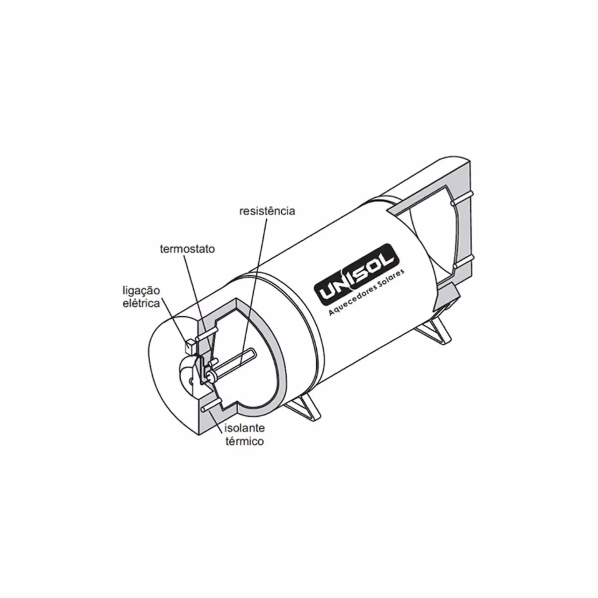 Boiler 800L Alta Pressão em Aço Inox 316 com Ânodo de Sacrifício D68 - Imagem 7